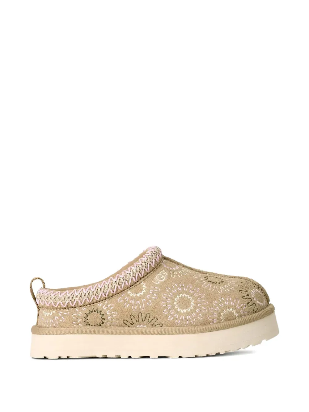 Тапочки Tazz Sun Stitch с узором UGG Kids, бежевый — фото 2