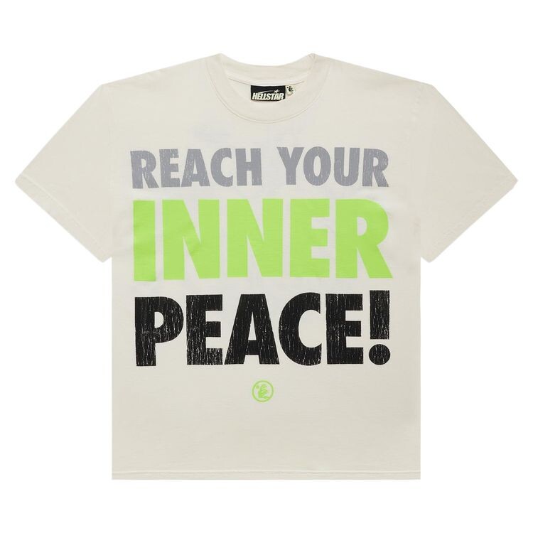 

Футболка Hellstar Peace T-Shirt White, кремовый