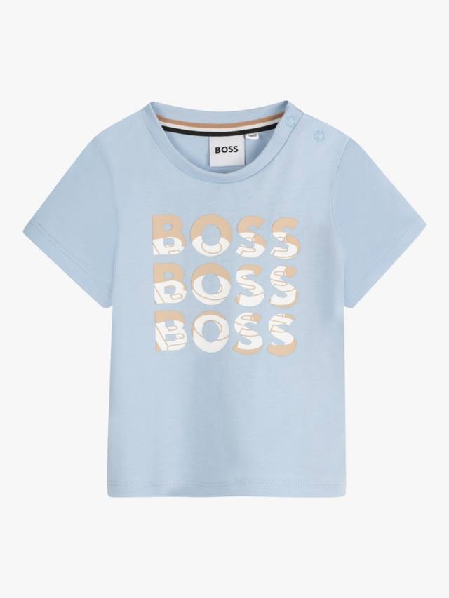 

Футболка boss baby с несколькими логотипами HUGO BOSS, цвет Persian Blue