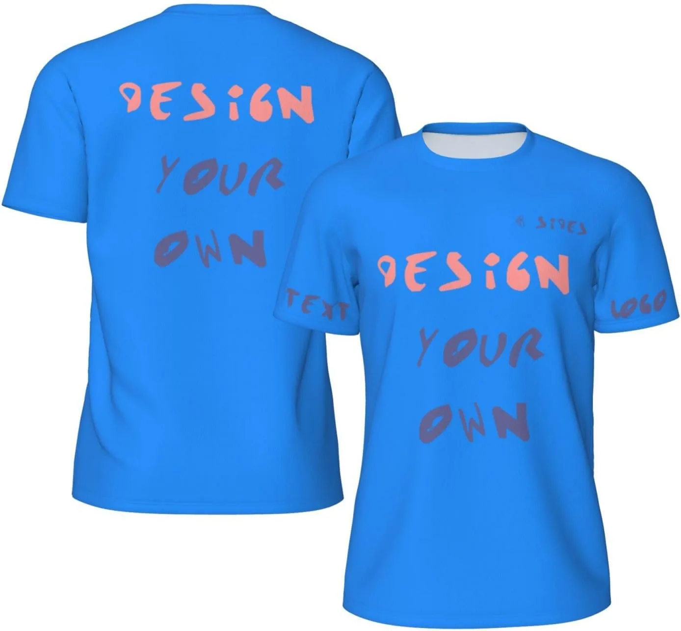 

Футболка Custom с принтом на 4 сторонах