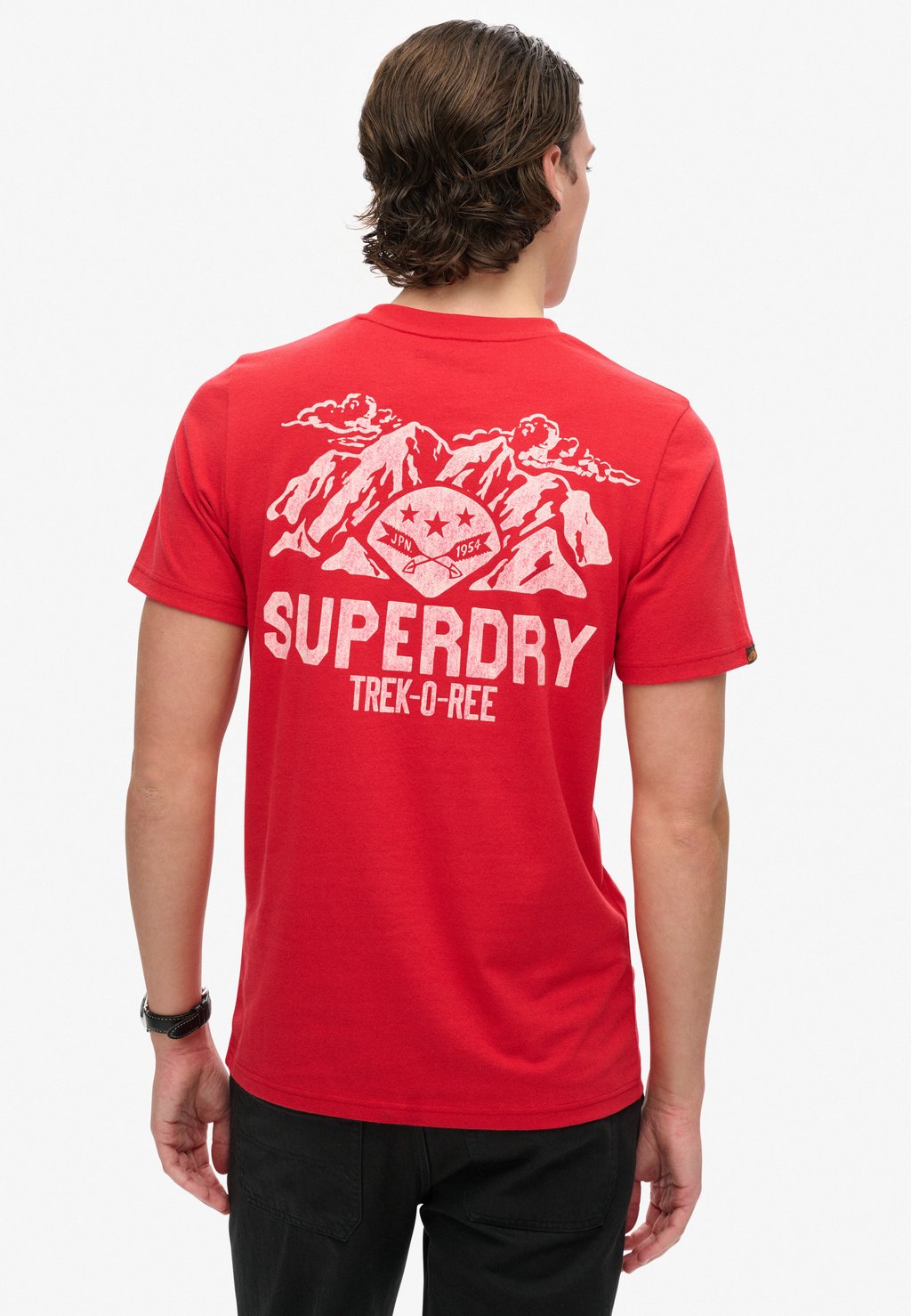 

Футболка с принтом OUTDOOR GRAPHIC Superdry, красный