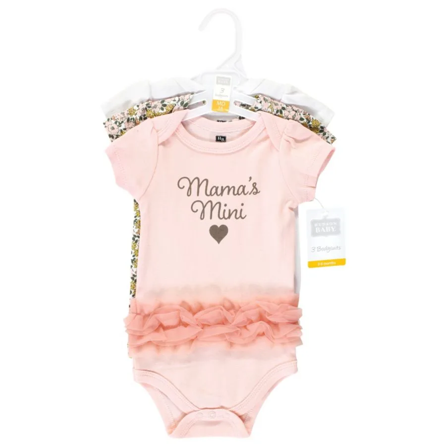 Комплект из 3 хлопковых боди Hudson Baby, Mamas Mini Tutu — фото 2