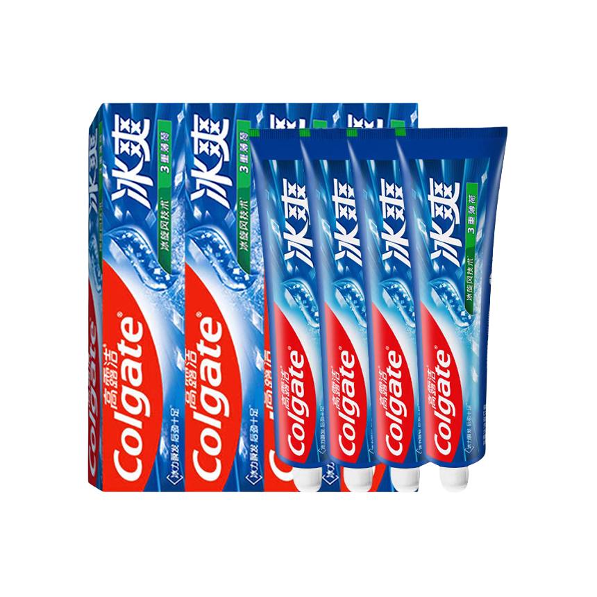 

COLGATE Тройная мятная зубная паста Ice Refreshing очищение, свежесть, защита от запаха жевательной резинки мята 120г/180г