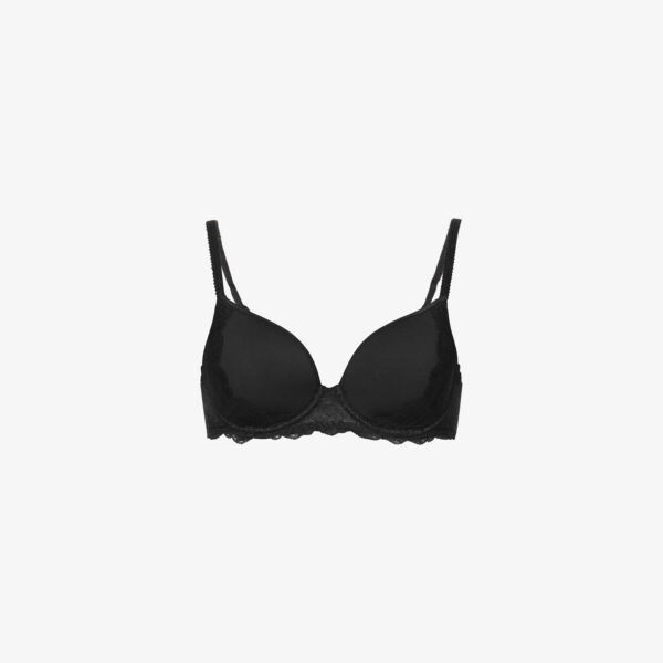 

Бюстгальтер Reve с глубоким вырезом из эластичной ткани Simone Perele, черный