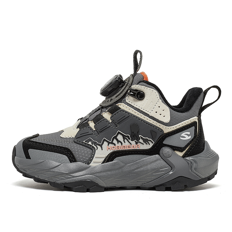 

Низкие детские кроссовки для активного отдыха HOBIBEAR, серый