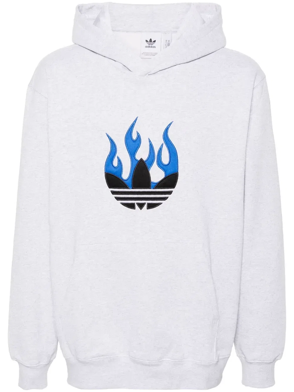 Худи с нашивкой-логотипом adidas, серый
