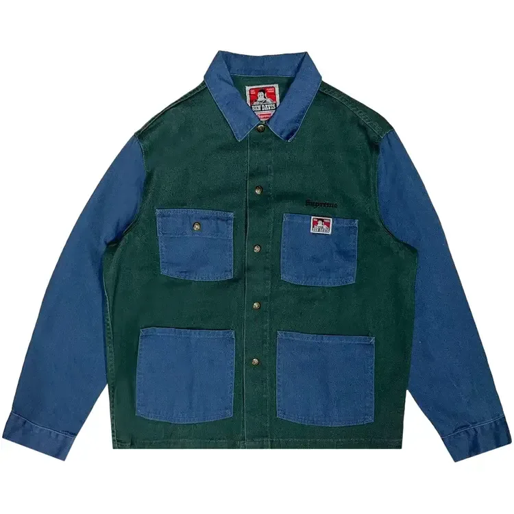 Рабочая куртка Supreme x Ben Davis Chore Work Coat, темно-синяя