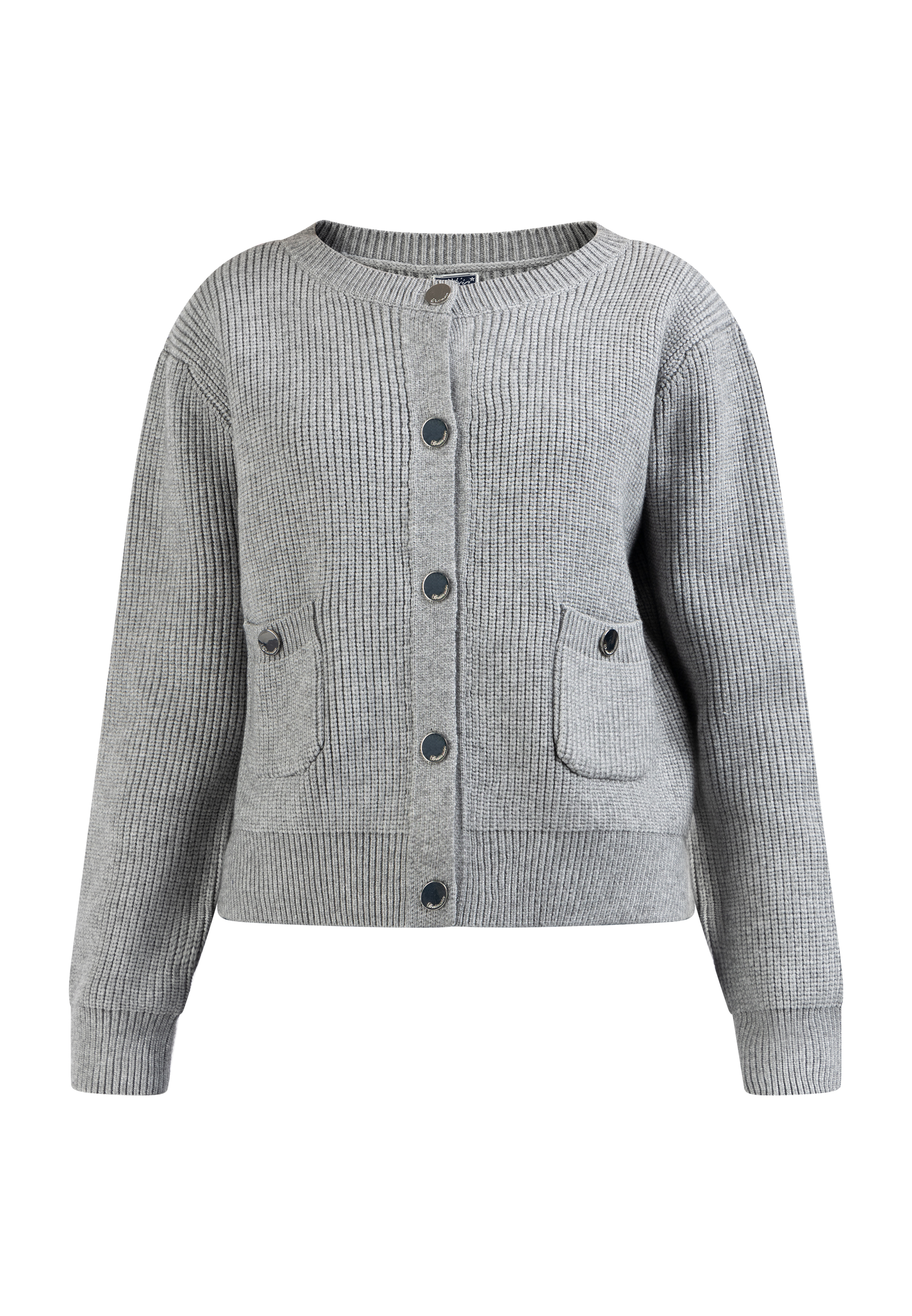 

Толстовка DreiMaster Strickjacke Mit Knöpfen, цвет Grau Melange