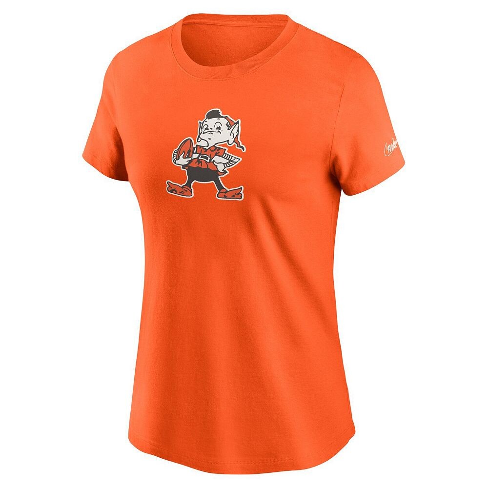 Женская футболка с логотипом Nike Orange Cleveland Browns Primary, цвет Brn Orange — фото 3