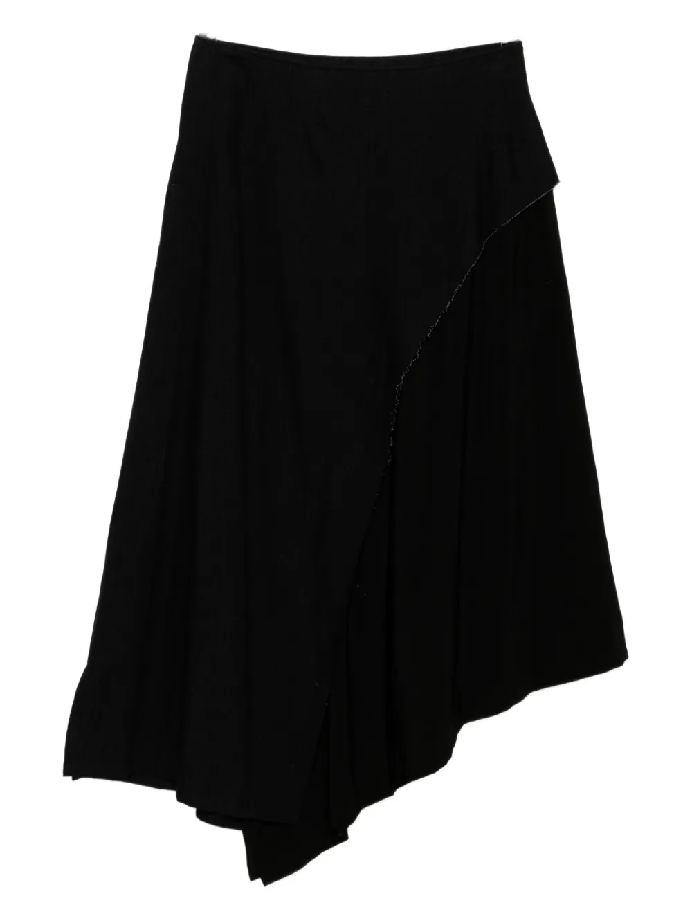 

Юбка-клеш с джинсовыми вставками Y's, черный