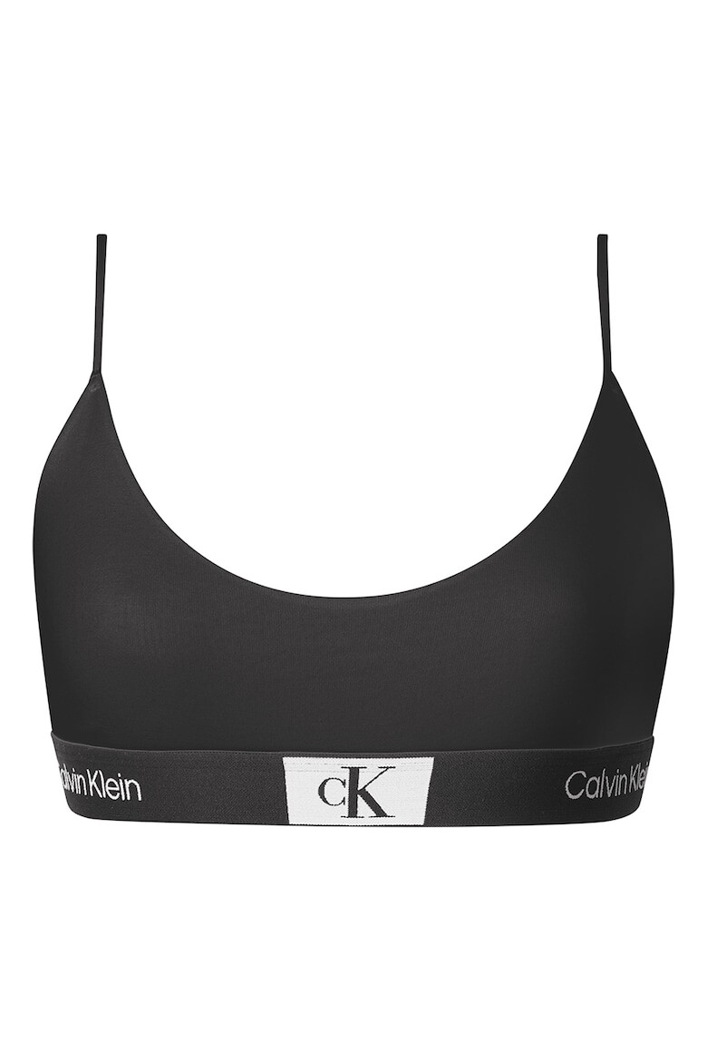 Бюстье с логотипом Calvin Klein, черный