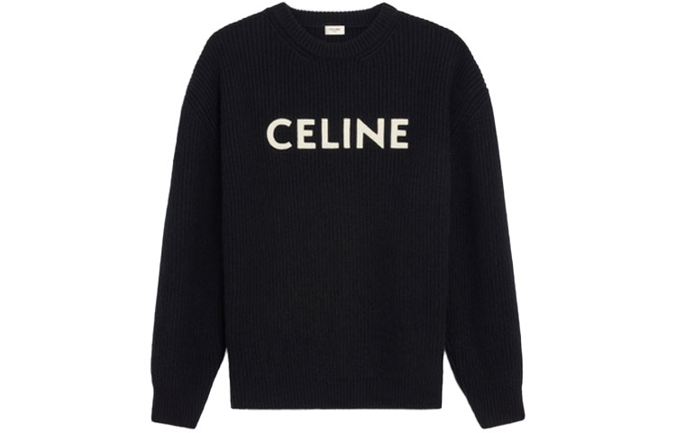 

Свитер оверсайз из шерсти CELINE, черный