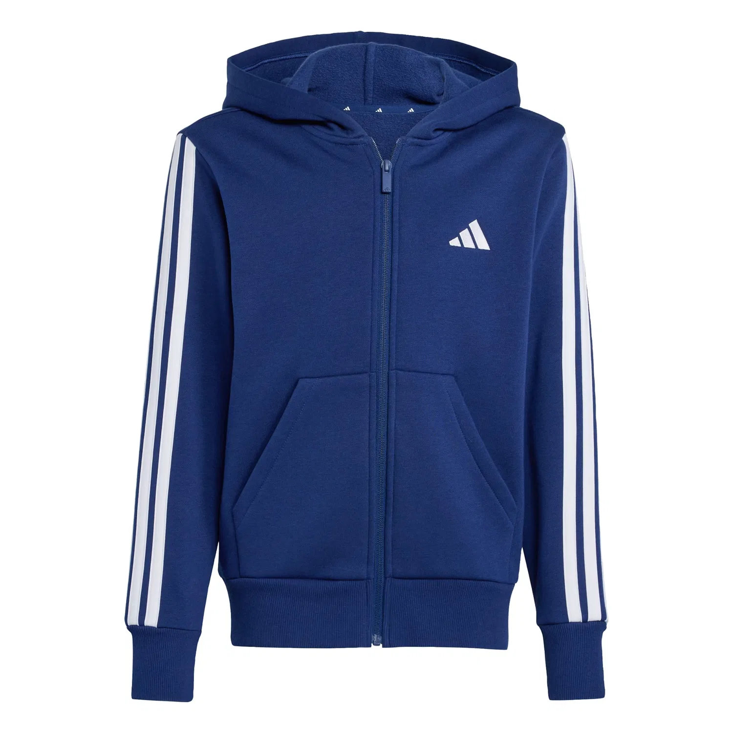 Толстовка на молнии Adidas Sportswear Essentials темно-синего цвета