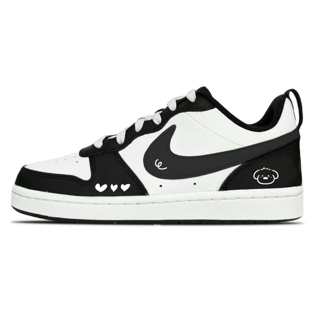 

Кроссовки Court Borough Abrasion Resistant Low top Skateboard Shoes Kids' Nike, белый