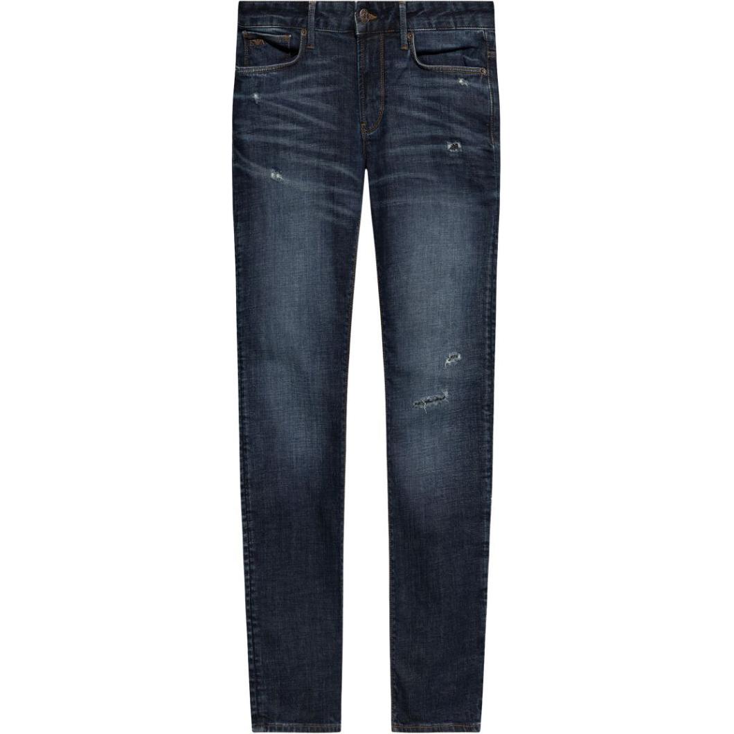 Джинсы Slim fit EMPORIO ARMANI, синие — фото 2