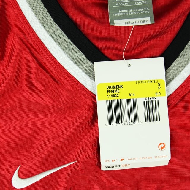 Майка Dri Fit Supreme красная женская с баскетбольными рукавами 119802 614 Nike, красный — фото 2