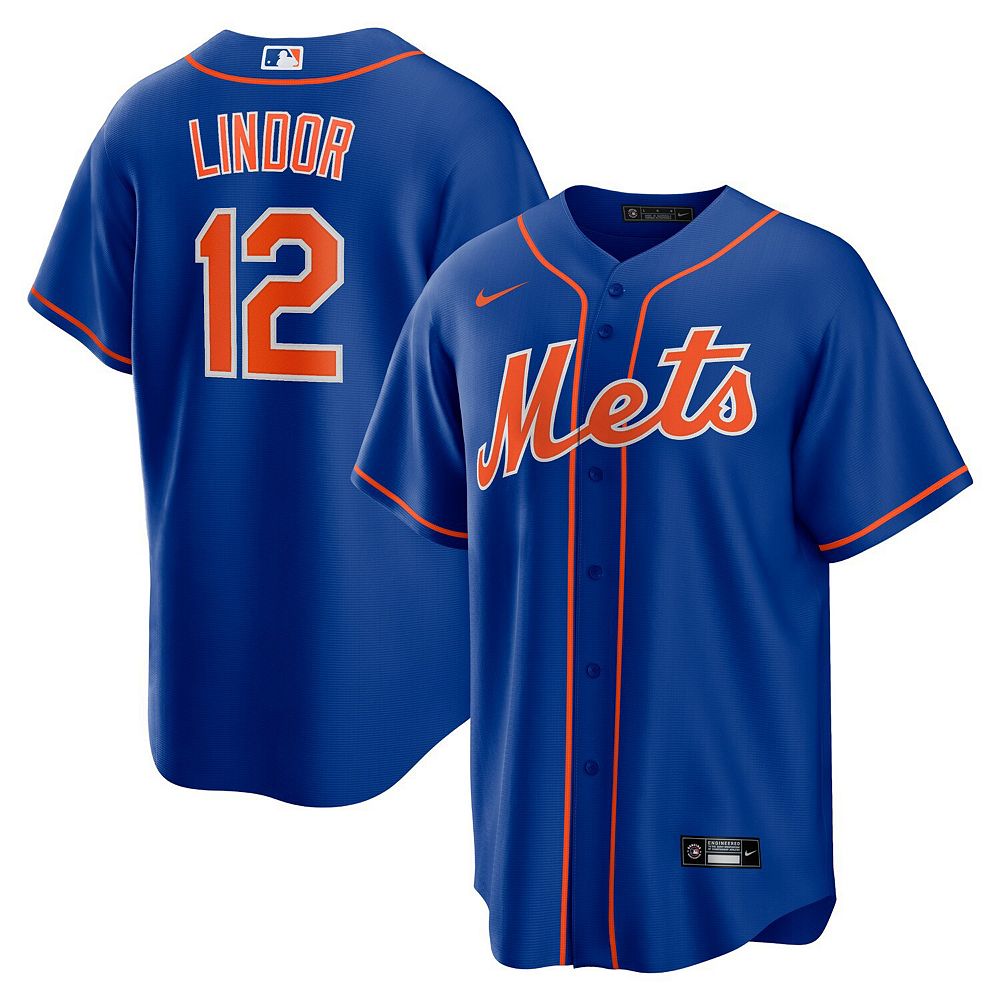 

Мужское джерси Nike Francisco Lindor Royal New York Mets Alternate Replica Player, цвет Met Blue