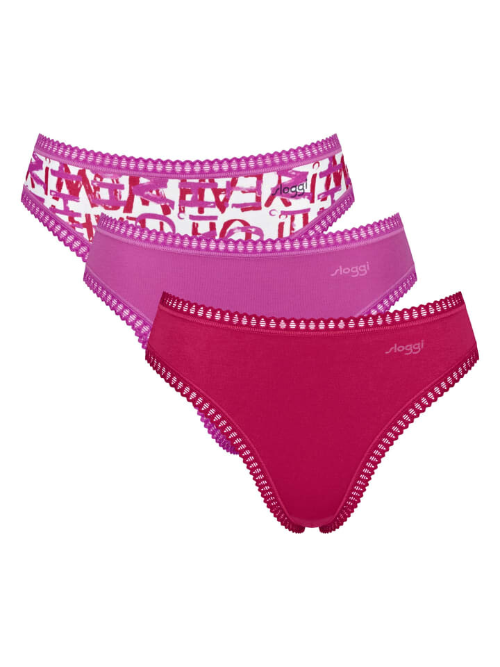 

Трусы Sloggi Slip 3er Pack, цвет Pink (Rosa)