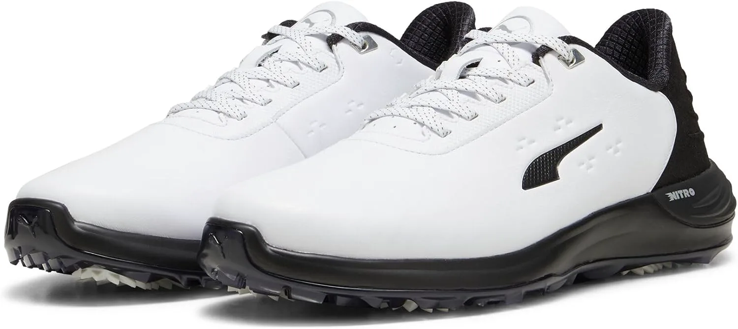 Мужские кроссовки для гольфа PUMA Phantomcat Nitro - белые, черно-белый — фото 3