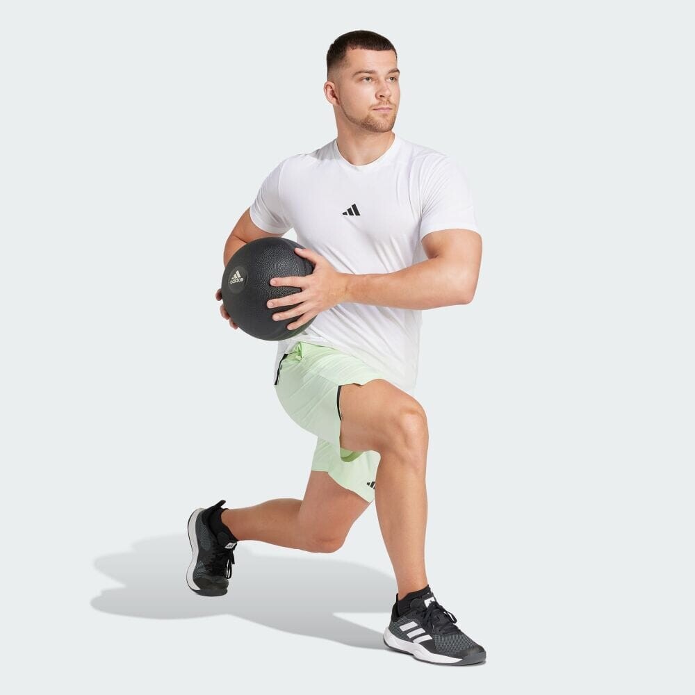 Футболка Adidas DESIGNED FOR TRAINING Workout short sleeve T-shirt, белый — фото 3