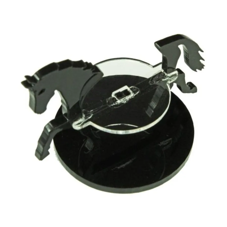 

Круглая основа, 40 мм – маркер для лошади/персонажа – черный, Token Sets - Mount Markers (28mm) (Litko Aerosystems)