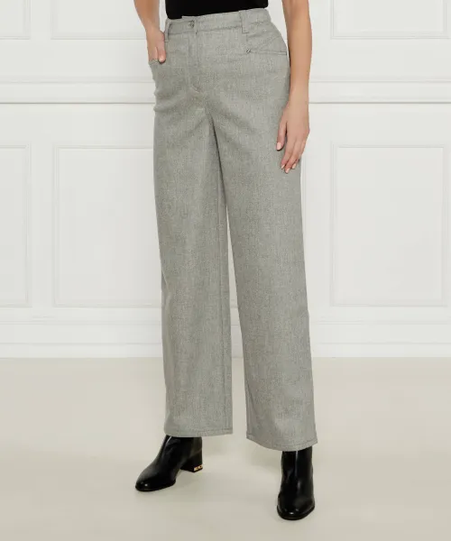 

Брюки из тафланы Flare fit Boss Orange, серый
