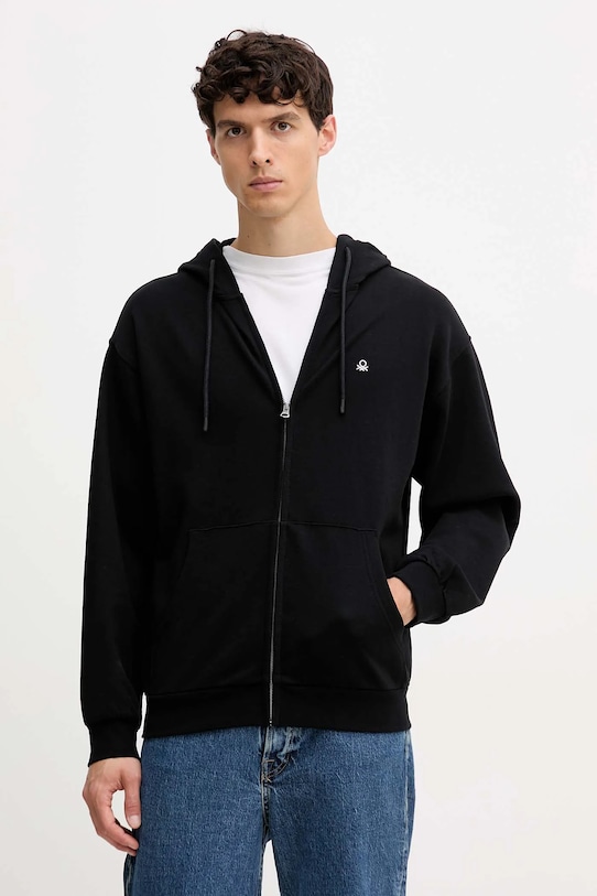 

Хлопковая толстовка United Colors Of Benetton, черный