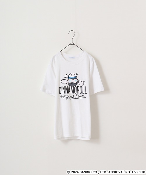 

Футболка с коротким рукавом, принт персонажи Sanrio, белый