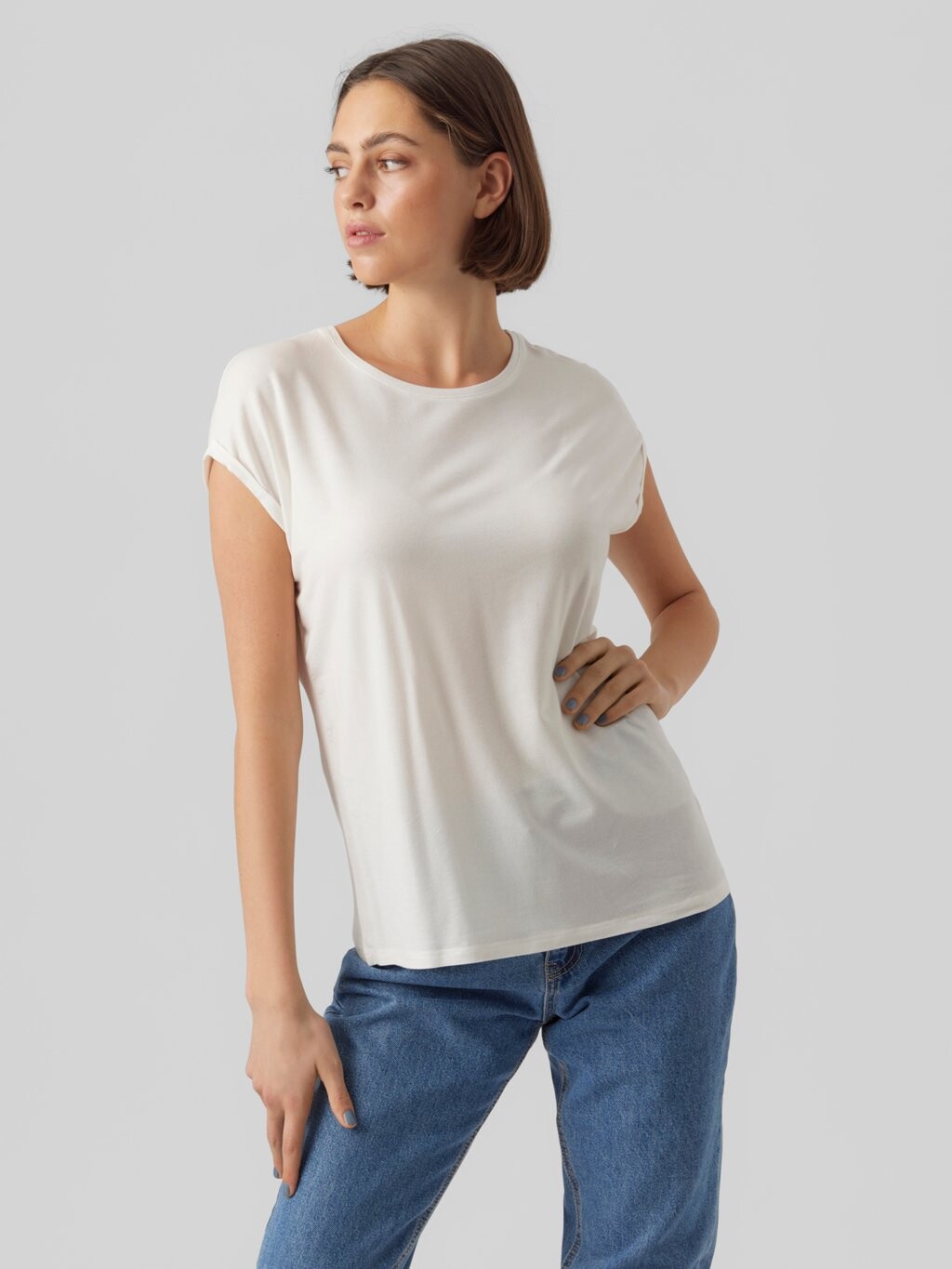 

Базовая футболка Vero Moda, Серый, Базовая футболка Vero Moda