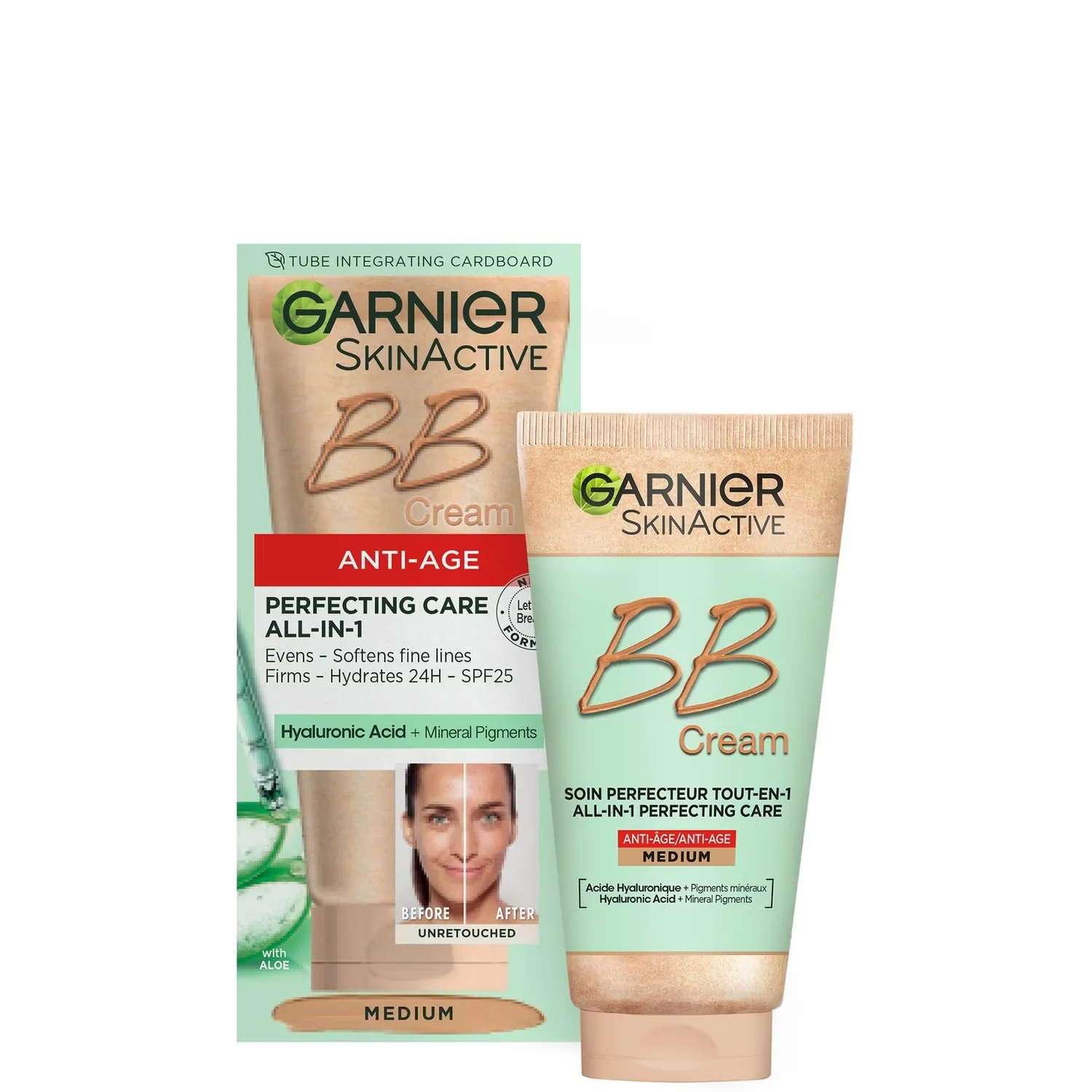 

SkinActive BB Cream Антивозрастной тональный увлажняющий крем SPF25 - средний Garnier