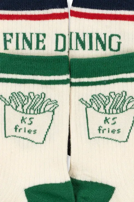 Носки детские 2 шт Rib Fries Socks Konges Sløjd, бежевый — фото 3