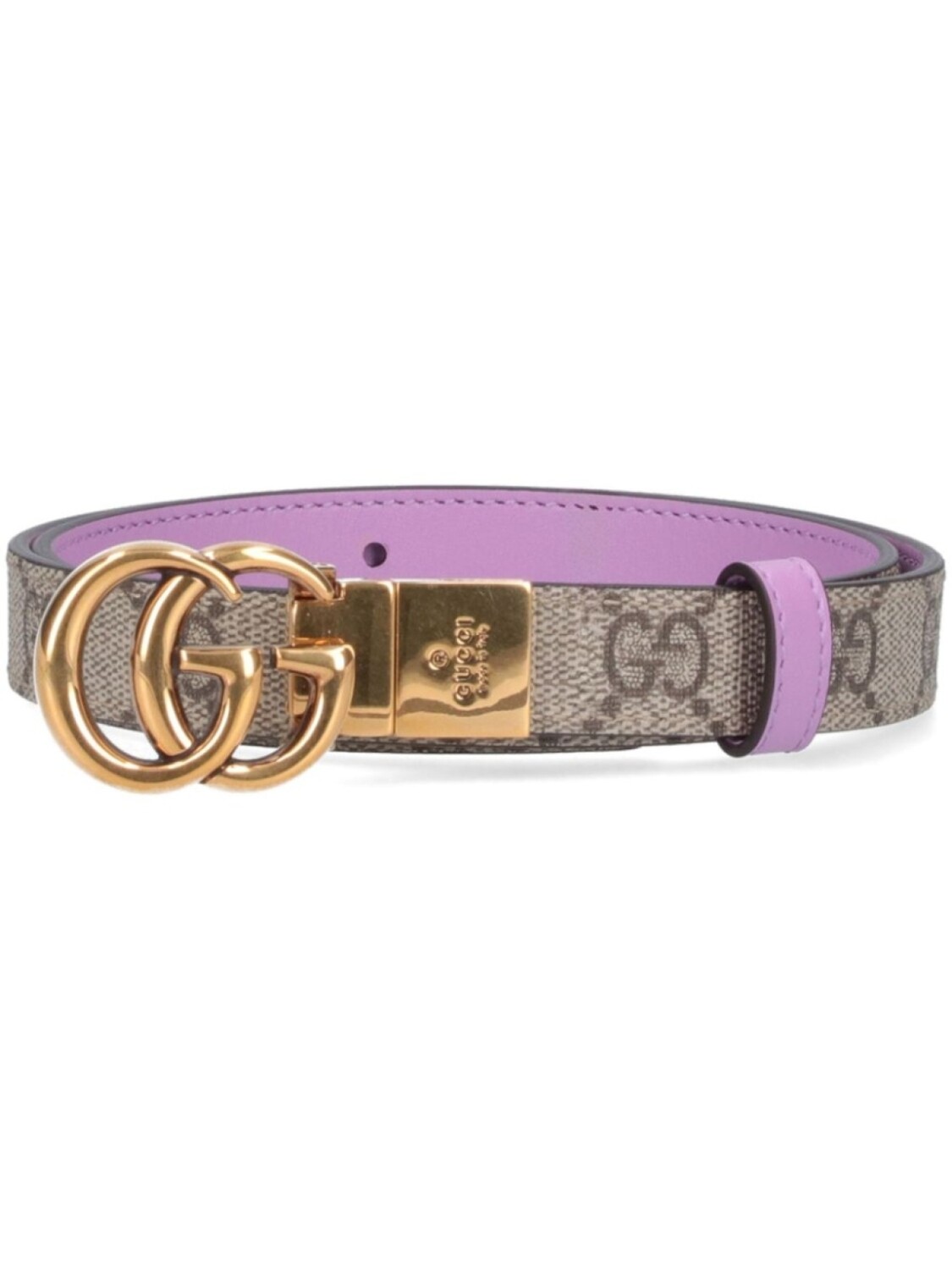 

Двусторонний ремень GG Marmont Gucci, нейтральный цвет