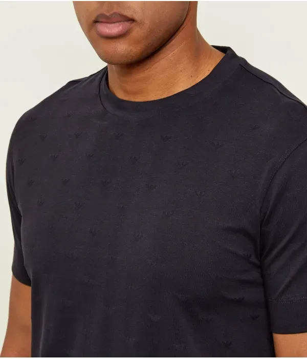 Футболка slim fit Emporio Armani, темно-синий — фото 4