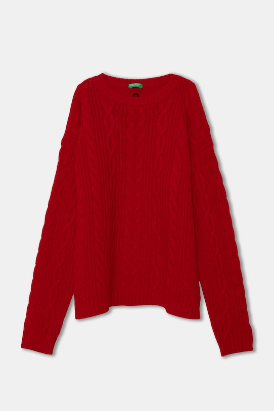 

Детский шерстяной свитер United Colors Of Benetton, красный