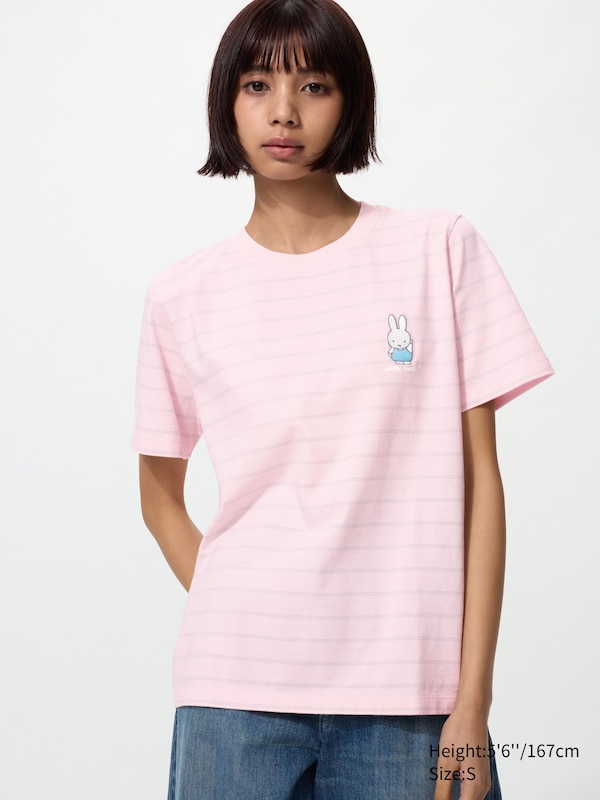 Футболка UT Miffy in Bloom Uniqlo, 10 pink — фото 2