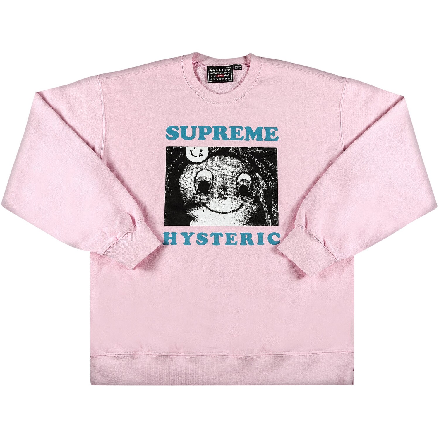 

Крюнек Supreme x Hysteric Glamour, светло-розовый