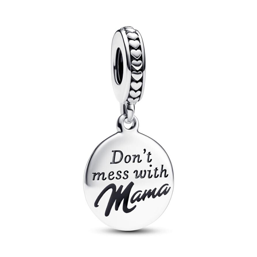 

Шарм Mama Engravable Dangle Pandora, стерлинговое серебро