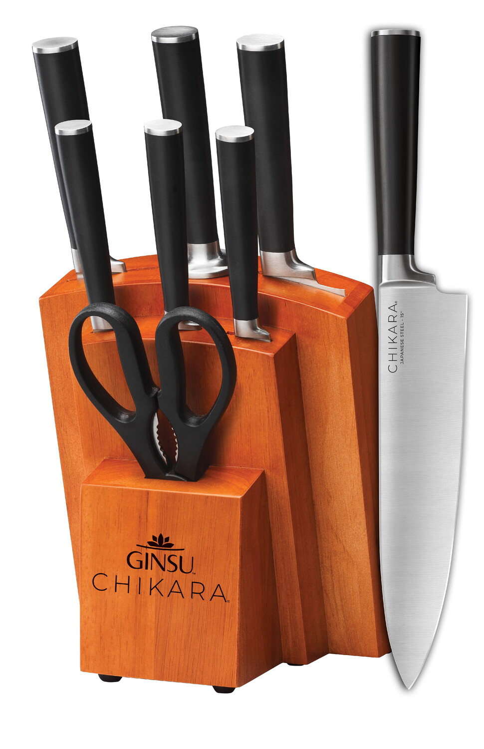 

Набор ножей Ginsu Gourmet Chikara 8 предметов, черный