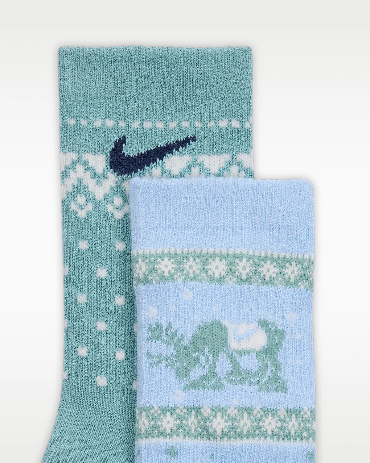 Детские носки Dri-FIT Fairisle Crew (2 пары) Nike, Light Armory Blue — фото 4