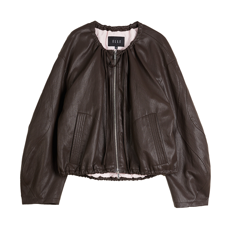 

ELLE Короткое пальто Women's Coffee