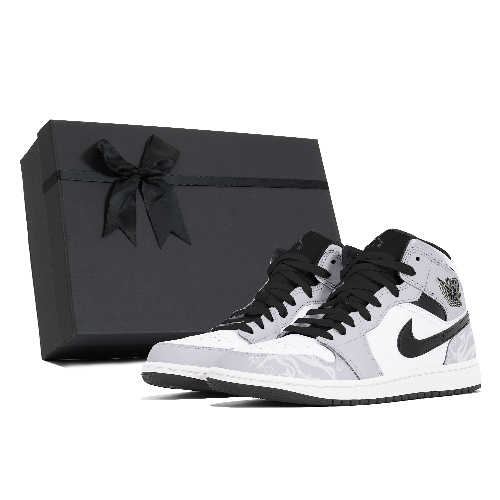 

Сумка для обуви Air 1, Seaweed, устойчивые к истиранию кроссовки Mid Top Vintage баскетбольные мужские light gray Jordan, светло-серый