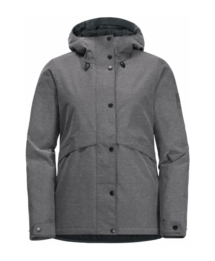 

Женская куртка из софтшелла, вневременной дизайн. Jack Wolfskin, серый