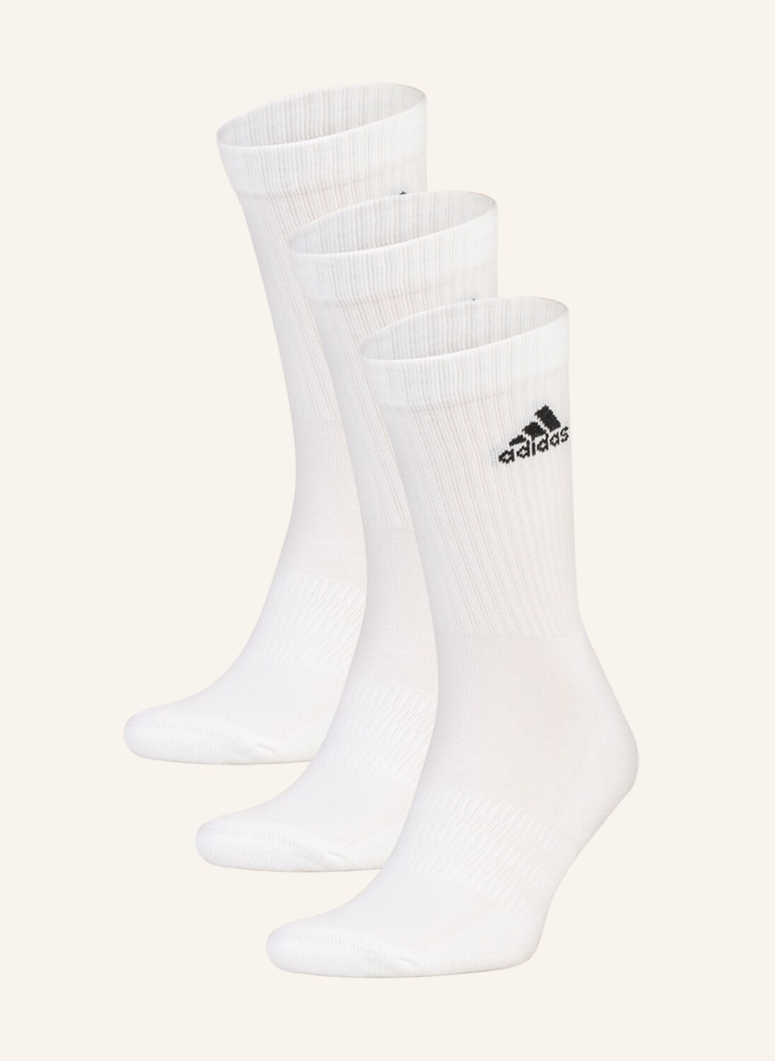

Комплект из 3 носков cushioned crew adidas, белый