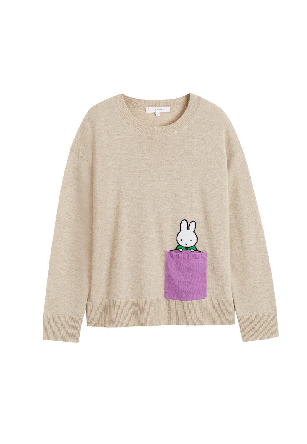 

Chinti & Parker Свитер 'Miffy' в бежевом цвете