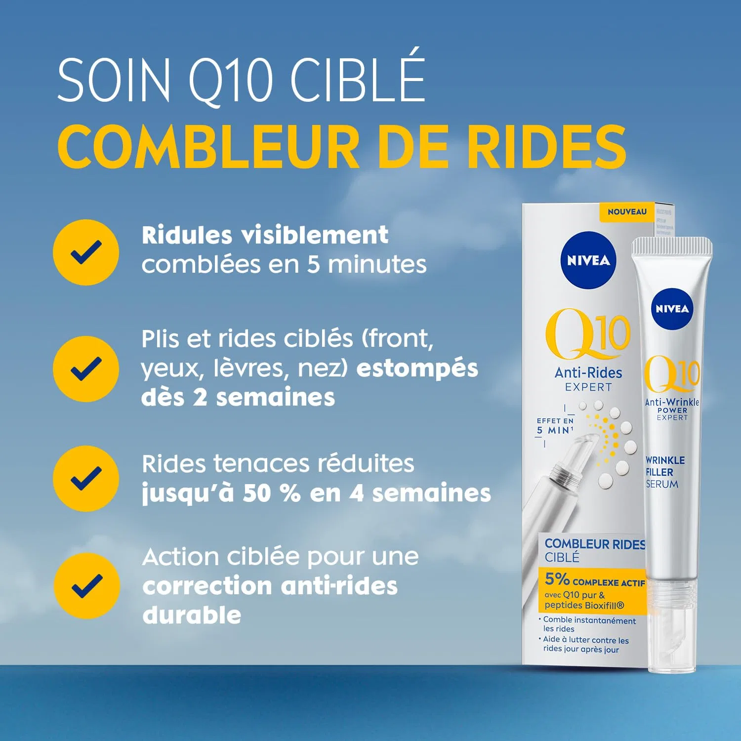 Набор антивозрастных сывороток-филлеров «Q10 Expert» от NIVEA, 2 шт. Nivea, White — фото 2