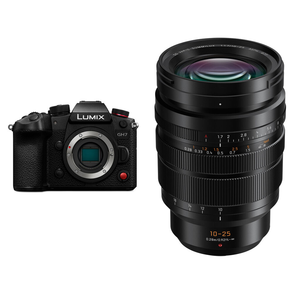 

Беззеркальная камера Panasonic Lumix GH7 Mirrorless Camera with 10-25mm f/1.7 Lens