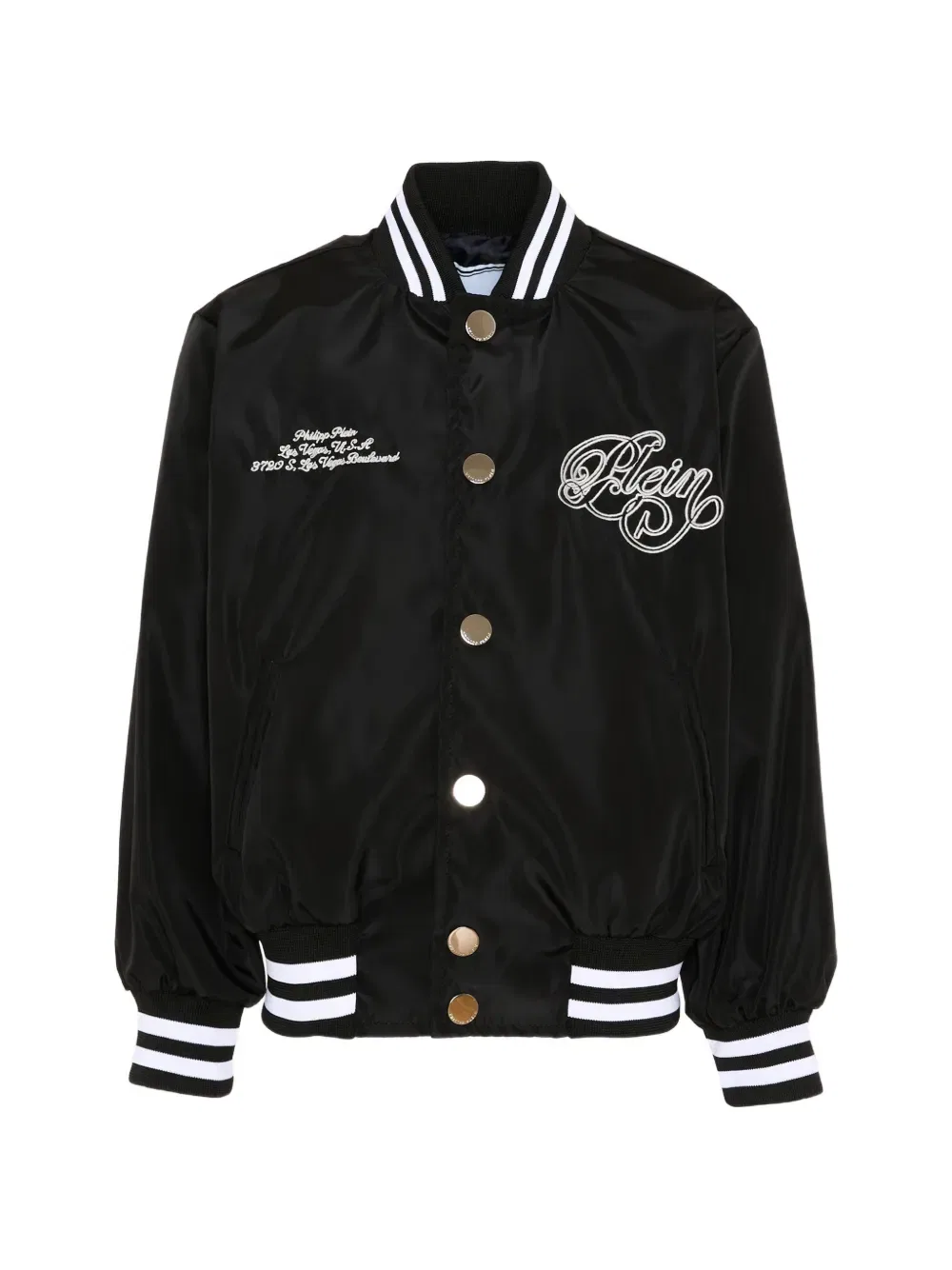 Бомбер в виде плюшевого мишки Philipp Plein Junior, черный