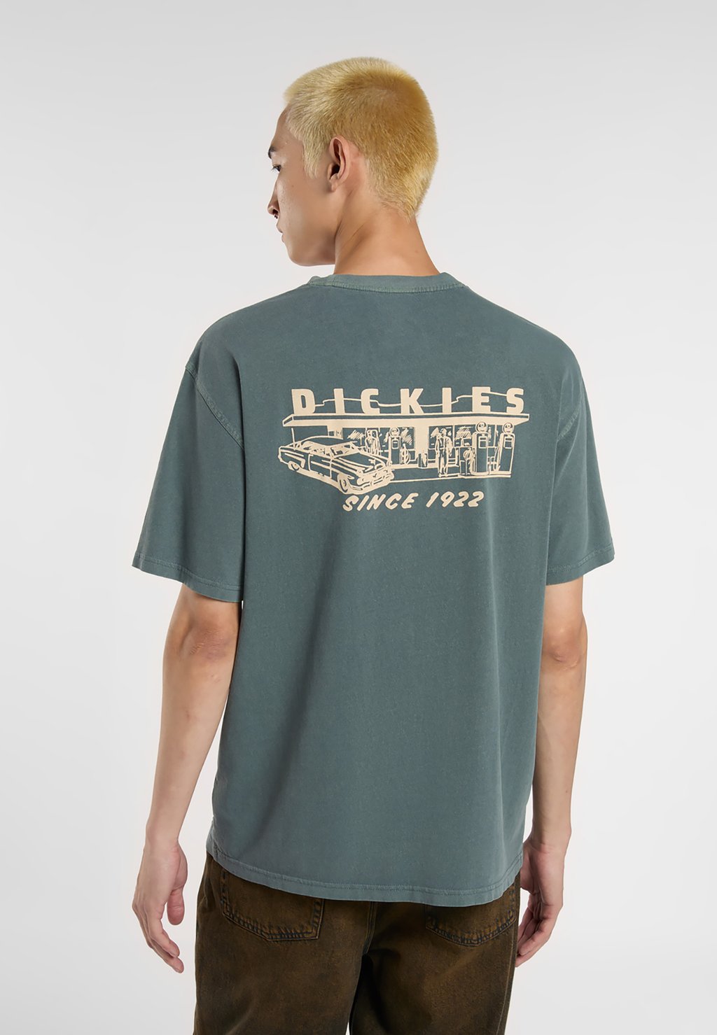 

Футболка с принтом SERVICE STATION SS TEE Dickies, серый