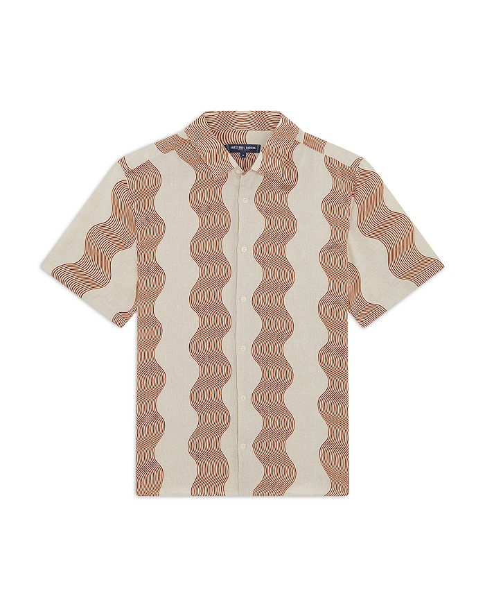 

Футболка Frescobol Carioca Relaxed Fit Castro Duo Cabana в полоску Frescobol Carioca, коричневый/бежевый