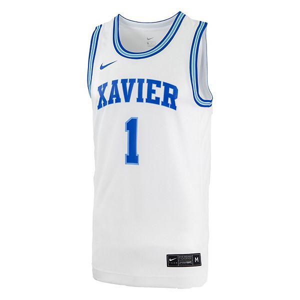 Мужская баскетбольная форма Xavier Musketeers #0 белая Nike — фото 3